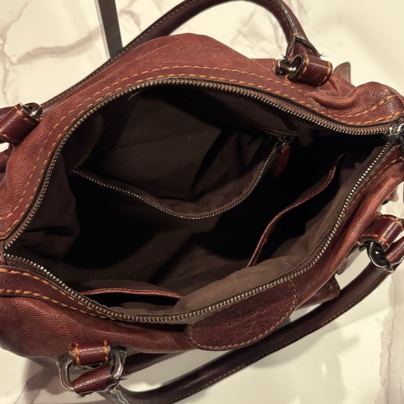 Tod's Vintage Dark Brown Leather Shoulder Bag - Picture 6 of 10